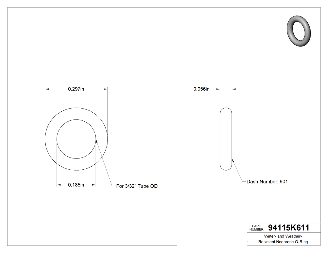 Technical drawing - 94115K611